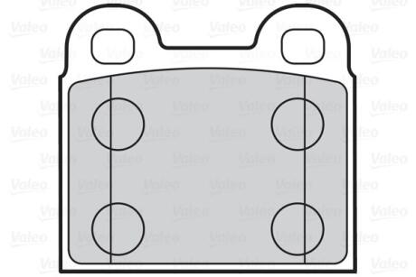 Гальмівні колодки First ALFA ROMEO/DAF/VOLVO/VW Spider/66/66/Kaefer "F "60-03 Valeo ="302010"