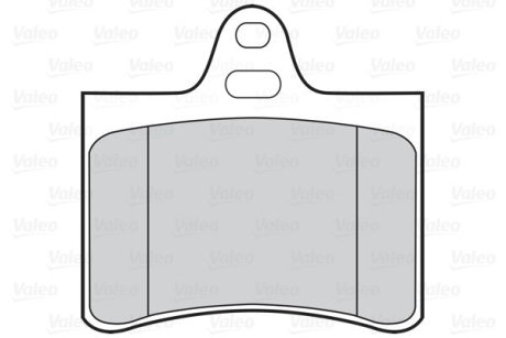 Тормозные колодки дисковые CITROEN C5 "1,6-3,0 "R "01-08 Valeo 302021