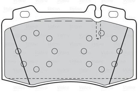 Тормозные колодки дисковые MERCEDES C-Class/CLK/CLS/E-Class/S-Class/SL/SLK "1,8-6,0 "F "92-12 Valeo 302044