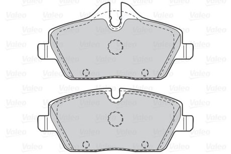 Гальмівні колодки дискові BMW 1(E81,82,87,88)/2(F45)/3(E90)/Cooper/One "1,2-3,0 "F "03>> Valeo 302049