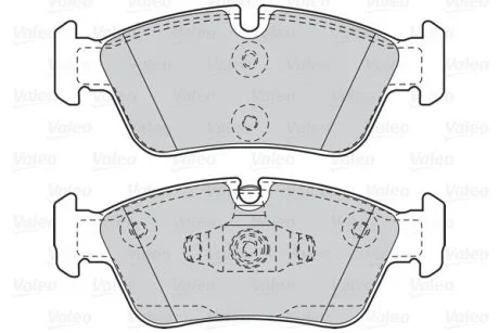 Гальмівні колодки дискові BMW 1(E87)/3(E90,91) "2,0 "F "03-11 Valeo 302050
