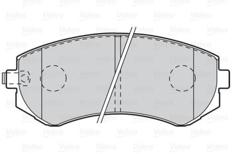 Гальмівні колодки First NISSAN Almera/Patrol "F "95>> Valeo ="302062"