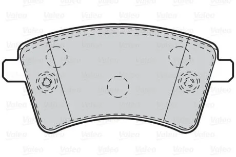 Гальмівні колодки дискові MERCEDES/RENAULT Citan/Kangoo "1,2-1,6 "F "08>> Valeo 302108