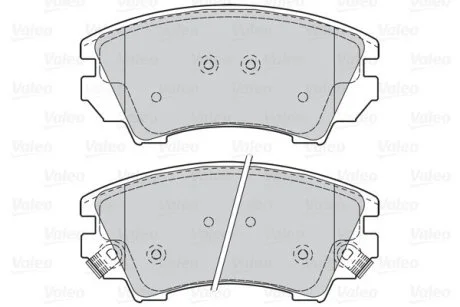 Гальмівні колодки дискові CHEVROLET/OPEL Malibu/AstraJ/Cascada/InsigniaA/Zafira "1,4-2,4 "F "08>> Valeo 302117