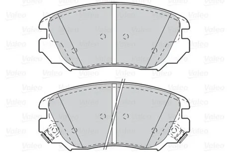 Гальмівні колодки дискові CHEVROLET/OPEL Malibu/InsigniaA "1,4-2,4 "F "12>> Valeo 302118