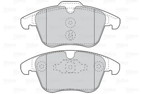 Гальмівні колодки дискові CITROEN/PEUGEOT C5/407/508 "1,6-2,0 "F "09>> Valeo 302124