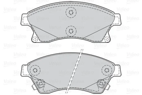 Гальмівні колодки дискові CHEVROLET/OPEL Aveo/Cruze/AstraJ "1,3-2,0 "F "12>> Valeo 302130