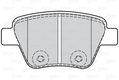 Гальмівні колодки дискові VAG A1/A3/Octavia/Caddy/Golf/Jetta/Scirocco/Touran "1,2-3,6 "R "03>> Valeo 302134