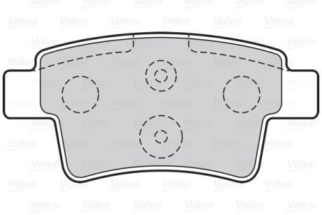 Тормозные колодки дисковые CITROEN C4Picasso "1,6-2,0 "06-13 Valeo 302214