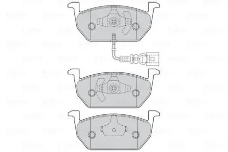 Гальмівні колодки First AUDI/SEAT/SKODA/VW A3/Leon/Octavia/Golf "F "12-21 Valeo ="302222"