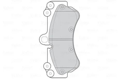 Гальмівні колодки First PORSCHE/VW Cayenne/Touareg "F "02-10 Valeo ="302287"
