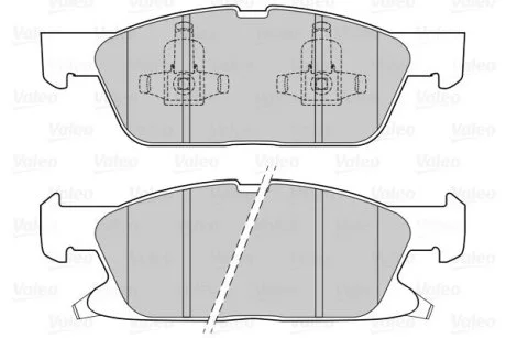 Тормозные колодки дисковые FORD/FORD USA Edge/Galaxy/S-Max "1,5-2,0 "F "15>> Valeo 302311