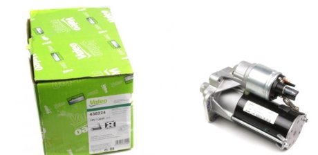 Стартер (12В, 1,2кВт, новий із заставою) DACIA DOKKER, DOKKER/MINIVAN, DUSTER, DUSTER/SUV, LODGY, LOGAN, LOGAN EXPRESS, LOGAN II, LOGAN MCV, LOGAN MCV II, SANDERO, SANDERO II 1.2-2.0 09.99- Valeo 438224