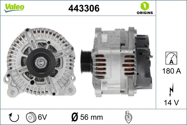 Генератор Valeo 443306 (фото 1)