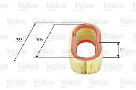Фільтр повітряний DACIA/LEXUS/RENAULT Logan/IS/Logan "1,4-5,0 "96>> Valeo ="585647"