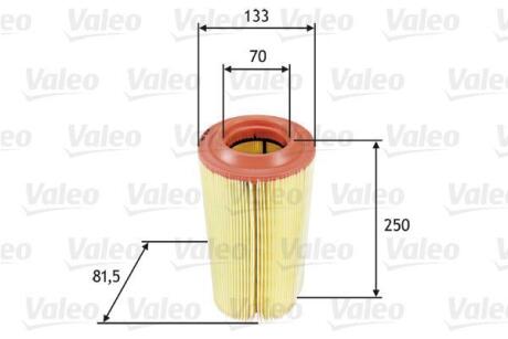 Фільтр повітряний MB C-Class/CLK/Clc-Class/E-Class/S-Class/SLK/Sprinter "1,6-6,0 "02-18 Valeo ="585649"