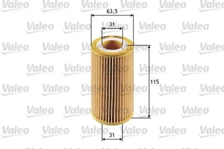 Фільтр масляний Valeo 586524