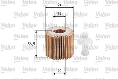 Фільтр масляний DAIHATSU/SUBARU/TOYOTA Sirion/Justy/Auris "1,0-1,5 "05>> Valeo ="586583"