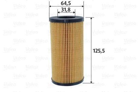 Фільтр масляний VOLVO C30/C70/S40/S60/S80/V40/V50/V60/V70/XC60/XC70 "2,0-2,4 "06-18 Valeo ="586594"