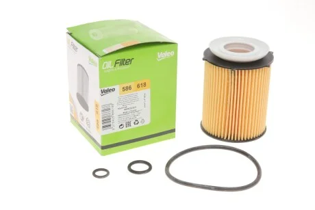 Масляный фильтр (патрон) VALEO Valeo 586618