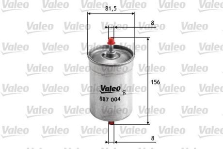Фільтр паливний ALFA ROMEO/ALPINA/ALPINE/BERTONE/BMW 75/B3/V6/Freeclimber/3 "1,6-3,4 "71-06 Valeo ="587004"