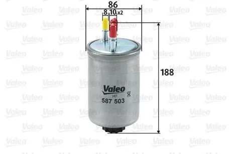 Фільтр паливний FORD/HYUNDAI/SSANGYONG/TATA Mondeo/Terracan/Actyon/Xenon "1,8-2,9 "99>> Valeo ="587503"