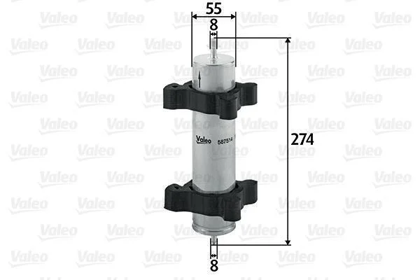 Фільтр паливний BMW/MINI 3/Mini "1,4-3,0 "01-07 Valeo ="587514" (фото 1)