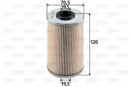 Паливний фільтр (патрон) VALEO Valeo 587913