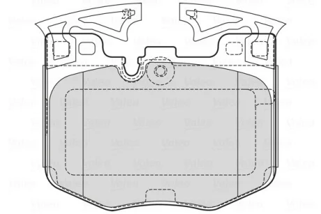 Гальмівні колодки дискові BMW 3(G21,81)/5(G30)/6(G32)/7(G11,12)/8(G14,16)/X3/X4/X5/X7/Z4 "F "15>> Valeo 601755