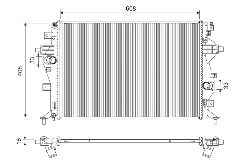 Радіатор двигуна Valeo 701321 (фото 1)