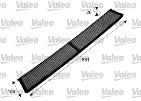 Фільтр салону BMW 1/3/X1 "1,6-3,0 "04-15 Valeo ="715503"