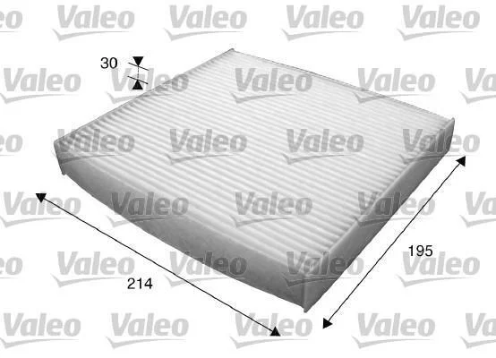 Фільтр салону LEXUS/SUBARU/TOYOTA LS460/Legacy/Auris "0,0-5,7 "05>> Valeo ="715620" (фото 1)