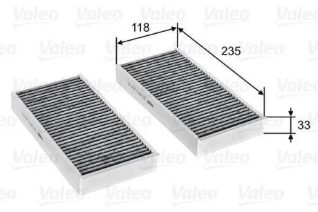 Фільтр салону BMW/MINI 2/Cooper "0,0-2,0 "13>> Valeo ="715811"