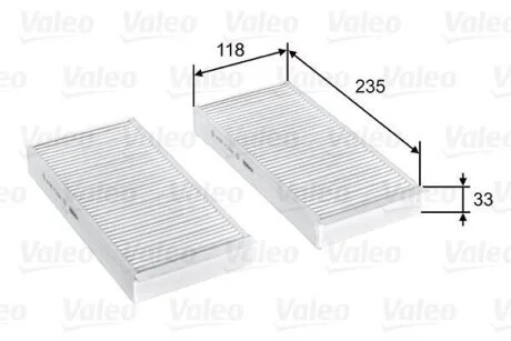 Фільтр салону BMW/MINI 2/Cooper "0,0-2,0 "13>> Valeo ="715812"