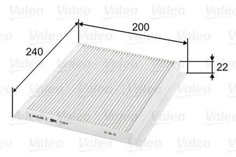 Фільтр салону HYUNDAI/KIA I30/Ceed "0,0-2,0 "05>> Valeo ="715816"