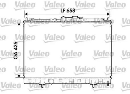 Радіатор охолоджування Valeo 734198
