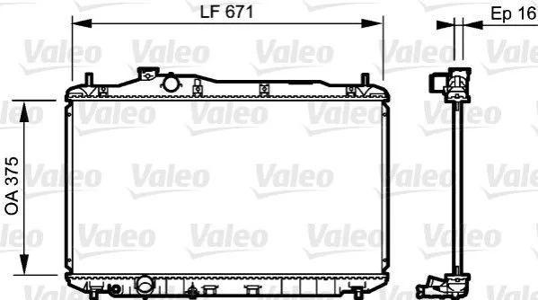 Радіатор системи охолодження Valeo 735243 (фото 1)