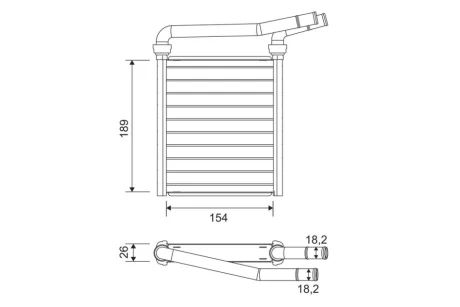 Радиатор печки Valeo 811626