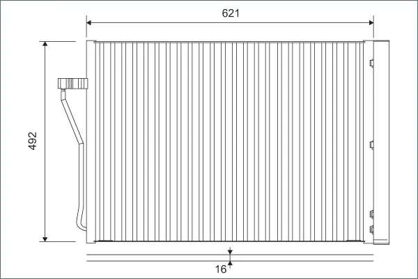 Радіатор кондиціонера BMW 7 (F01/F02/F03/F04) 4.4 05-15 Valeo 812879 (фото 1)