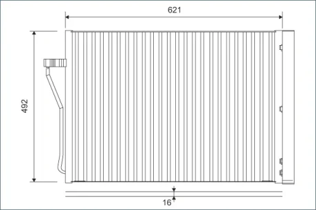 Радіатор кондиціонера BMW 7 (F01/F02/F03/F04) 4.4 05-15 Valeo 812879