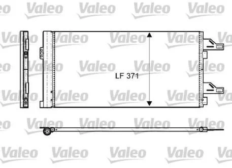 Радіатор кондиціонера JUMPER/BOXER 2.0-3.0 06- Valeo 814085