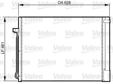 Радиатор кондиционера BMW X5(E70,F15) "06-19 Valeo 814367
