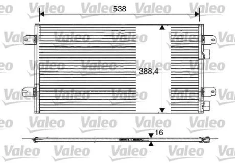 Радіатор кондиціонера VALEO Valeo 817701