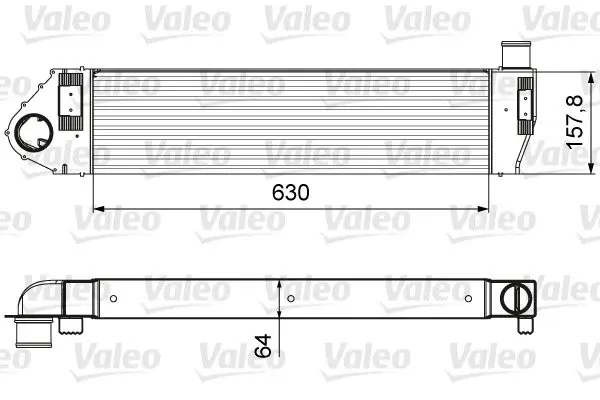 Радиатор наддува Valeo 818621 (фото 1)