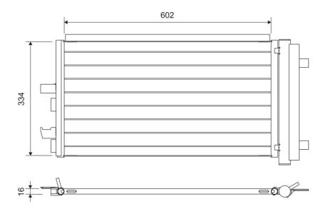 Радіатор кондиціонера AUDI A8/BMW 2 (F45)/X1 (F48)/X2 (F39) 1.5-3.0 14- Valeo 822752