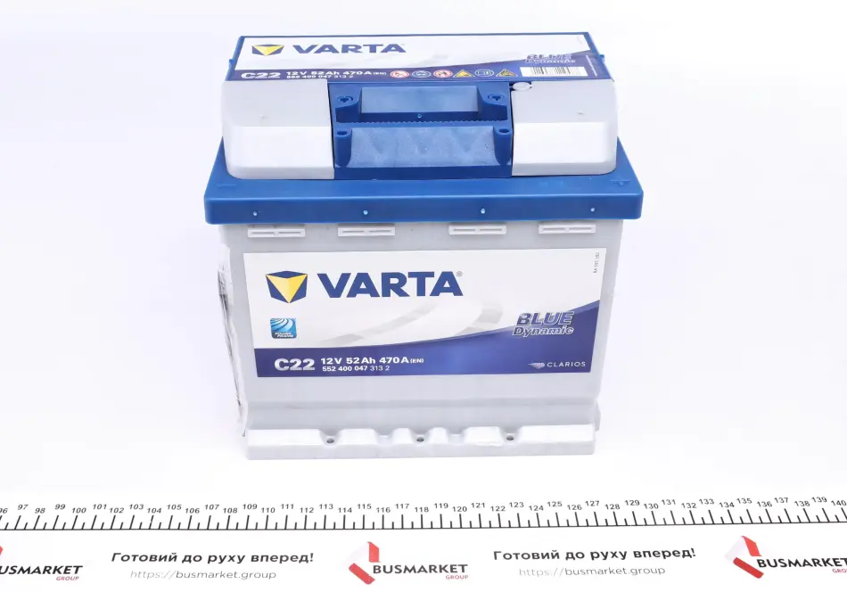 Стартерна батарея (акумулятор) VARTA 552400047 3132 (фото 1)