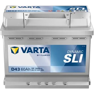 Акумулятор 12В 60Агод./540А (EN) Dynamic SLI (L+ стандартні клеми) 242x175x190 B03 - монтажний фланець 10.5мм (пусковий) VARTA 560127054K262