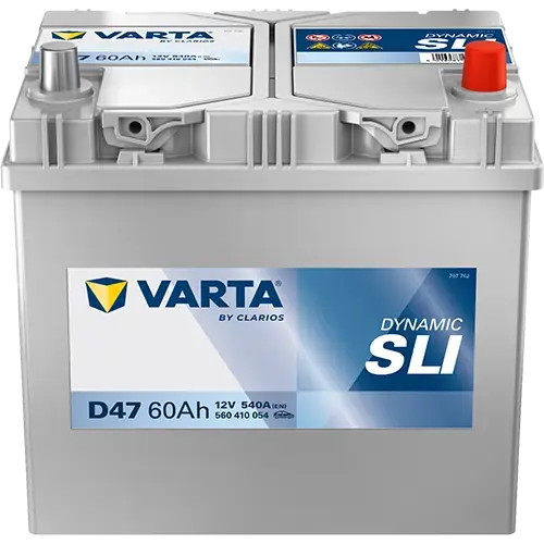 Акумулятор 12В 60Агод./540А (EN) Dynamic SLI (R+ стандартні клеми) 232x173x225 B00 - без монтажного фланця (пусковий) VARTA 560410054K262 (фото 1)