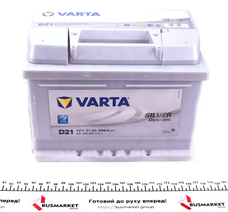 Стартерна батарея (акумулятор) VARTA 561400060 3162 (фото 1)