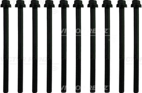 Комплект болтів з шестигранною головкою з чорного металу VICTOR REINZ 141129401